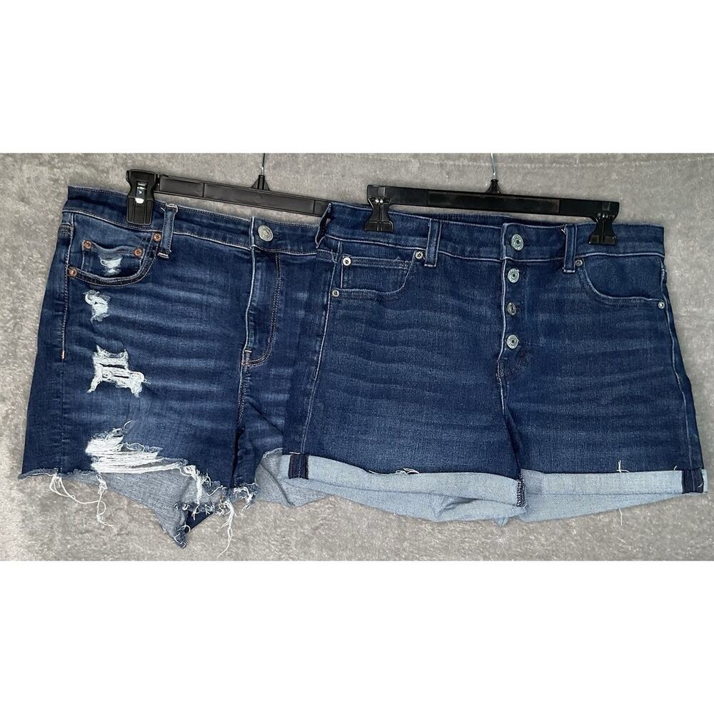 Dark Wash Denim Women’s Shorts - Distressed & Rolled Hem Styles